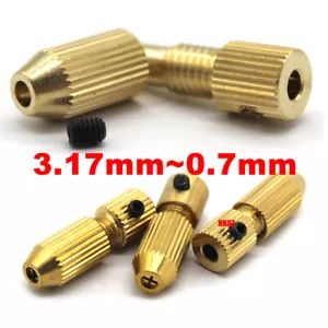 Mini Messing Bohrfutte Spannbohrfutter Mikrobohrerhalterung Spannzang 3.17~0.7mm - Bild 1 von 28