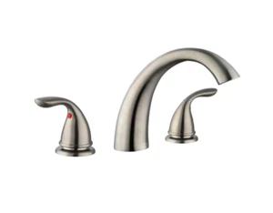 Glacier Bay Builders 2-Handle Deck-Mount Roman Tub Faucet in Brushed Nickel - Picture 1 of 9