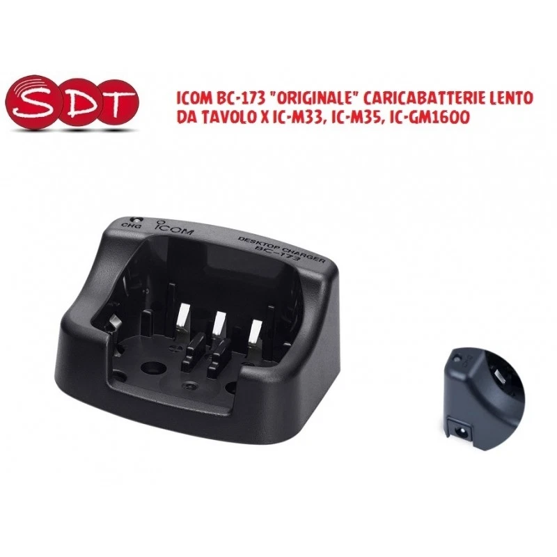 ICOM BC-173 "ORIGINALE" CARICABATTERIE LENTO DA TAVOLO X IC-M33, IC-M35, IC-GM16 - Immagine 1 di 2