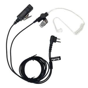 2Pin PPT Walkie Talkie Mic Headset Earpiece FBI-Style Security Radios Earphones - Picture 1 of 6