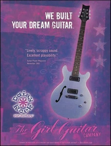 Guitarra Daisy Rock 2005 Retro-H Ice Blue Girl anuncio 8 x 11 impresión publicitaria - Imagen 1 de 3