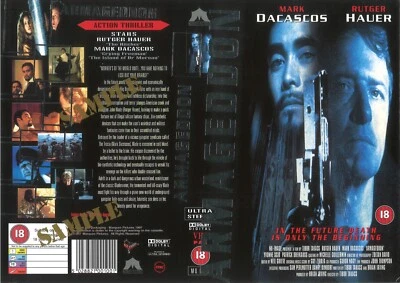 ARMAGEDDON aka REDLINE (5) / PROMO UK RENTAL VIDEO SLEEVE / MARQUEE PICTURES LBL - Image 1 of 2