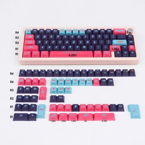 Cyberpunk style Side light Mechanical keyboard keycaps PBT material 130 key - Picture 1 of 20
