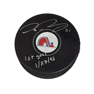 PETER FORSBERG Signed Quebec Nordiques Puck - 1st Goal 1/27/25 - Picture 1 of 2