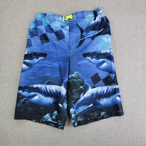 OP Ocean Pacific Swim Board Shorts boys Xl 14-16 trunks sharks - Picture 1 of 10
