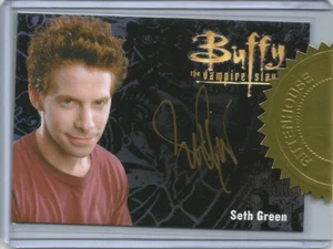 Buffy the Vampire Slayer Ultimate Series 3~SETH GREEN Gold Auto/Autograph Card b - Picture 1 of 2