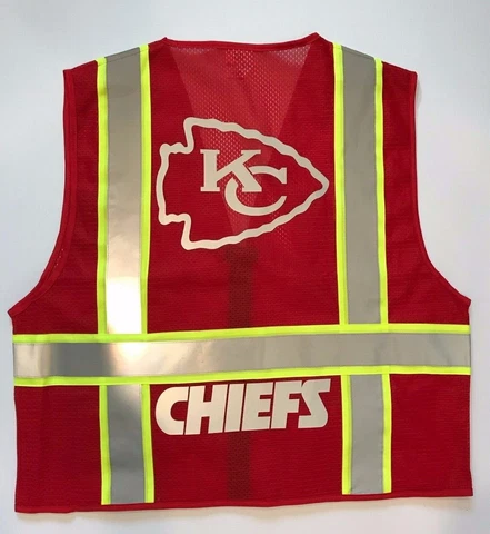 š KANSAS CITY CHIEFS š RED REFLECTIVE SAFETY VEST W/REFLECTIVE LOGO š§ Cover