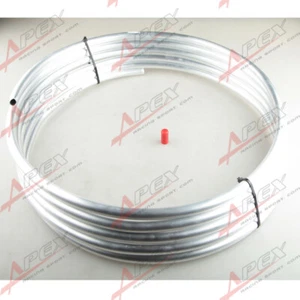 ALUMINIUM FUEL LINE 5/8" 15.8MM X 25 FT (7.6m) ROLL FUEL /OIL /WATER /E85 SILVE - Picture 1 of 3