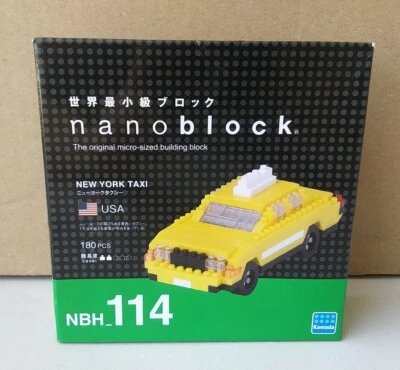 Kawada NANOBLOCK New York Taxi NBH_114 New NIB 180 Pieces Building Toy - Image 1 of 2