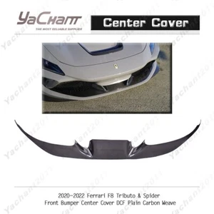 Cubierta central de parachoques delantero liso de carbono seco para Ferrari F8 Tributo&Spider 20-22 - Imagen 1 de 21