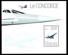 TOGO BL858 - Avion Concorde "Feuille Souvenir" (pb63306)