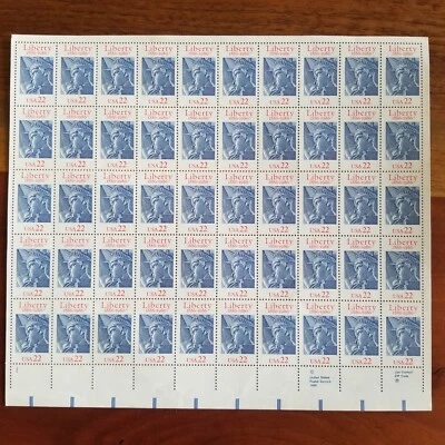 Sheet of (50) 1886 - 1986 LIBERTY 22 Cent STAMPS - Image 1 of 2
