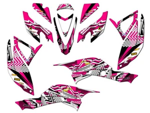 2008-2012 TRX 400 MAYHEM Pink Senge Graphics Kit Compatible with Honda - Picture 1 of 7