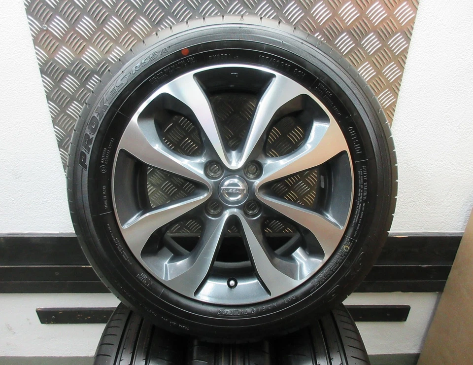 185/60 R16 Sommerreifen neuw. Alufelgen orig. Nissan 3HM3A SA33 für Note Typ E12 - Bild 1 von 4