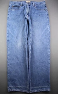 Men's 2013 LL Bean Relaxed Fit Fleece Lined Jeans Medium Wash Size 37x30 - Picture 1 of 12
