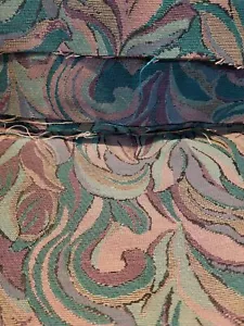 Material Fabric Upholstery Tapestry Green Brown Grey 44" x 54" Heavy - Picture 1 of 9