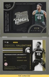 2016-17 Black Gold Collegiate Rated Symbols White /99 Denzel Valentine Rookie RC