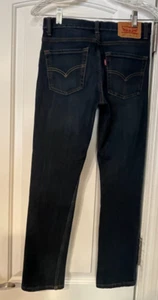 Levi's Youth 510 Skinny Jeans Blue Denim Size 14R 27 X 29 (26x27 actual) - Picture 1 of 10