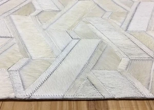 Natural Hand Crafted PATCHWORK Cowhide floor Rugs Hallway Guest room Carpet Home - Picture 1 of 20