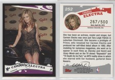 2005-06 Topps Black /500 Carmen Electra #252