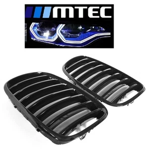 2 GRILLE HARICOT DE CALANDRE NOIR BRILLANT GLOSSY BLACK BMW X5 E70 ET X6 E71 - Picture 1 of 1