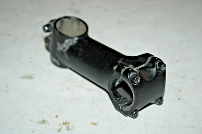 MTB Stem 1 1/8" Threadless 100mm 15º Rise 25.4mm Black Gravel Fast USA Shipping - Image 1 of 4