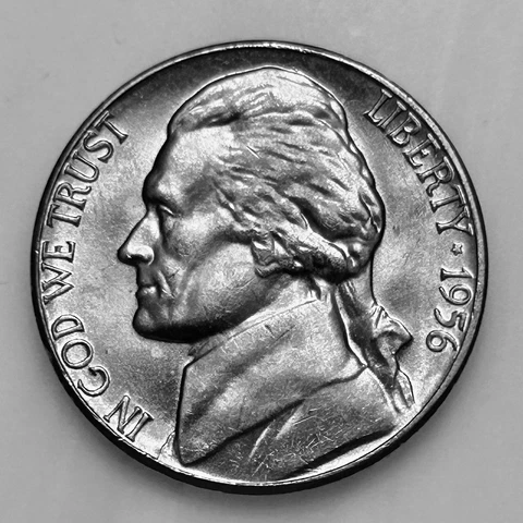 Sharp 1956. Please Read Description. Some Peripheral Steps. Actual Coin In Photo Cover