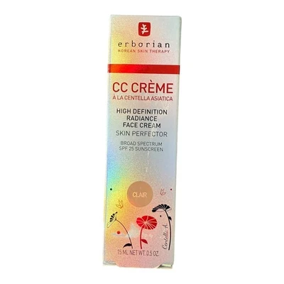 Erborian CC Creme High Definition Radiance Face Cream CLAIR 1.5 Oz Full Size New - Image 1 of 4