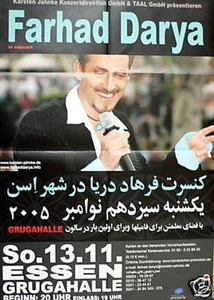 Farhad Darya - Essen 2005 Konzert-Poster A1 - Picture 1 of 1