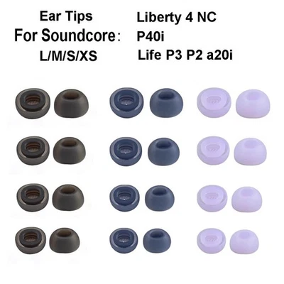 TOPETECH 2Paar Ohrstöpsel für Anker Soundcore Liberty 4 NC P40i Life P2 P3 A20i Eartips