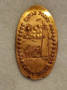 Vintage Adv. Souvenir- Tawas Point Light house -  Flattened Penny - Picture 1 of 4