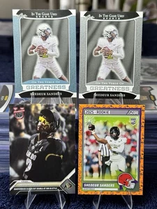 Shedeur Sanders 4 Karten Lot! 2023 Bowman U Now #5, Score-a-Treat #15, UD #VG-52 - Bild 1 von 10