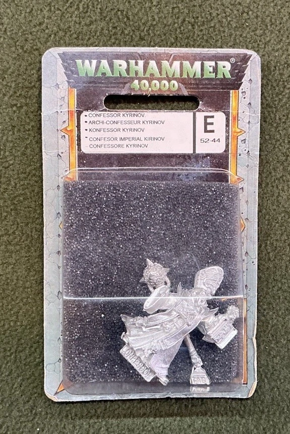 Warhammer 40K Imperial Guard Confessor Kyrinov Inquisition Classic Metal OOP - Image 1 of 1