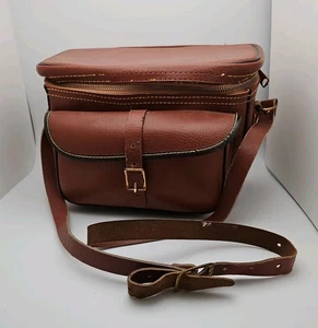 Vintage Brown Diamond (Gadg-it) Gadget Camera Case Model C 710 Genuine Leather - Picture 1 of 9