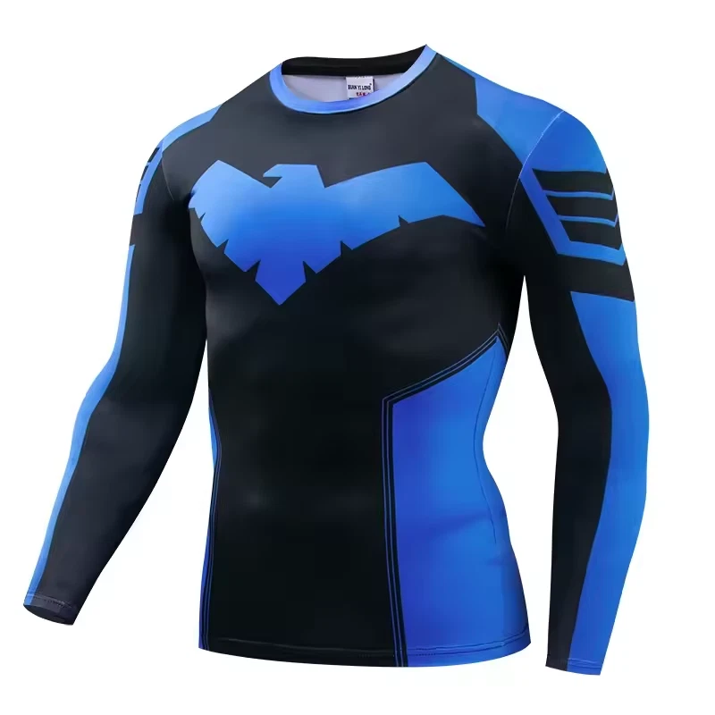 Nightwing Dick Grayson Compression Long-Sleeve Shirt from Teen Titans, Batman - Image 1 of 2