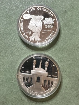 Olympiad Silver Dollars. Los Angeles. 1983, 1984. Proof - Image 1 of 4