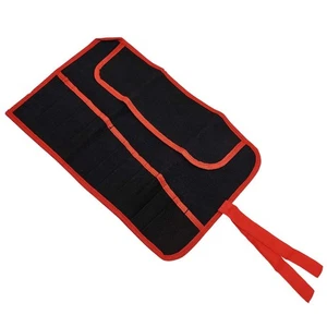Rollo de herramientas de lona resistente al agua bolsa estuche 12 bolsillos compartimento - Imagen 1 de 13