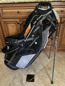MAXFLI U Series 2.5 4 Way Lightweight Black Stand Dual Strap Golf Bag @READ@ - Picture 1 of 7