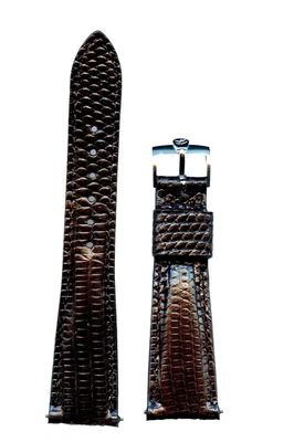 RETRO LIZARD GF STRAP 806 809 22mm LEATHER LINED & NOS VINTAGE BREITLING BUCKLE - Image 1 of 4