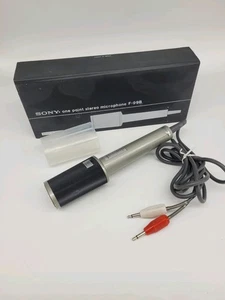 SONY F-99B One Point Stereo Dynamic Microphone Boxed Stunning Condition  - Picture 1 of 7