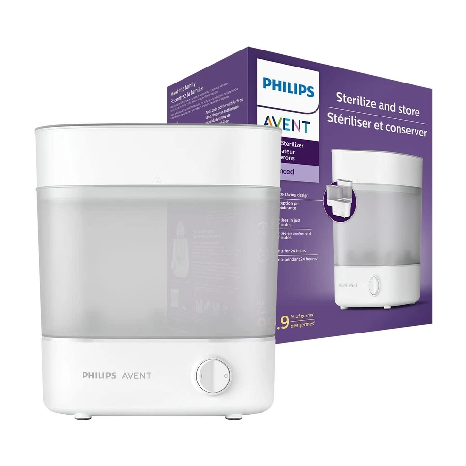 Philips Avent Elektrischer Dampfsterilisator 2-in-1 (Modell SCF291/00) OVP OFFEN