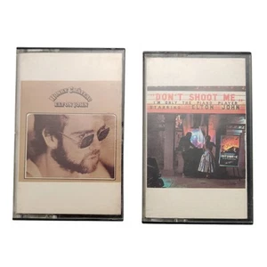 Vintage Elton John Cassettes Lot Don't Shoot Me and Honky Chateau - Picture 1 of 7