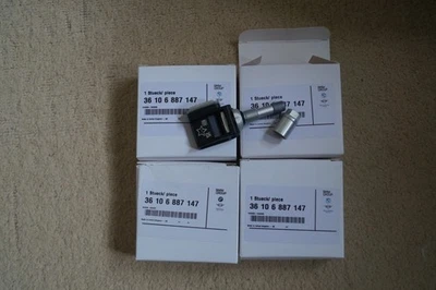 4x New BMW original tire pressure sensors TPM 36106887147 - Image 1 of 2
