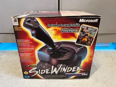Microsoft SideWinder Force Feedback Pro Joystick from 1997 RARE UNUSED Original - Image 1 of 4