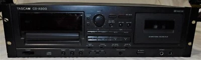 Tascam CD-A500 Compact Disc Player / Reverse Cassette Deck Powers on see video's - Image 1 of 4