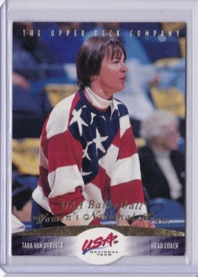 1996 Upper Deck USA Basketball Women's National Team #72 TARA VAN  DERVEER - Image 1 of 2