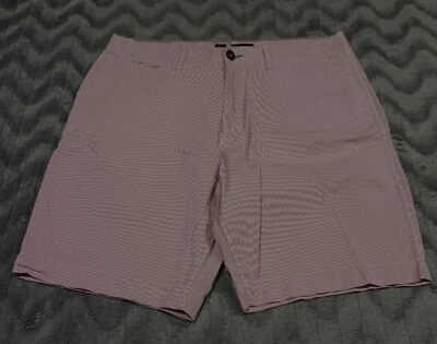 Pantalones Cortos Clásicos American Eagle Para Hombre Talla 36 Rojo Blanco Rayas 100% Algodón Foto 1 de 4