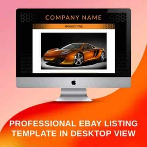 Plantillas de anuncios receptivas para móviles eBay galería de subastas automóviles HTML - Imagen 1 de 4