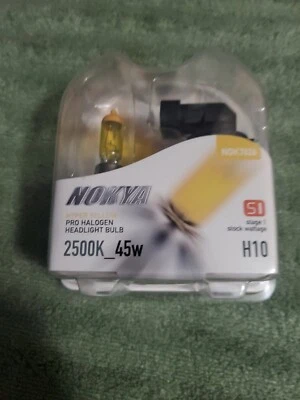 Nokya 2500k 45 Watts Yellow  H10 Headlight Foglights Halogen Bulbs stage 1 - Image 1 of 3