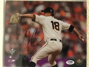 Matt Cain Signed San Francisco Giants 8x10 Photo PSA/DNA P26677 - Picture 1 of 4